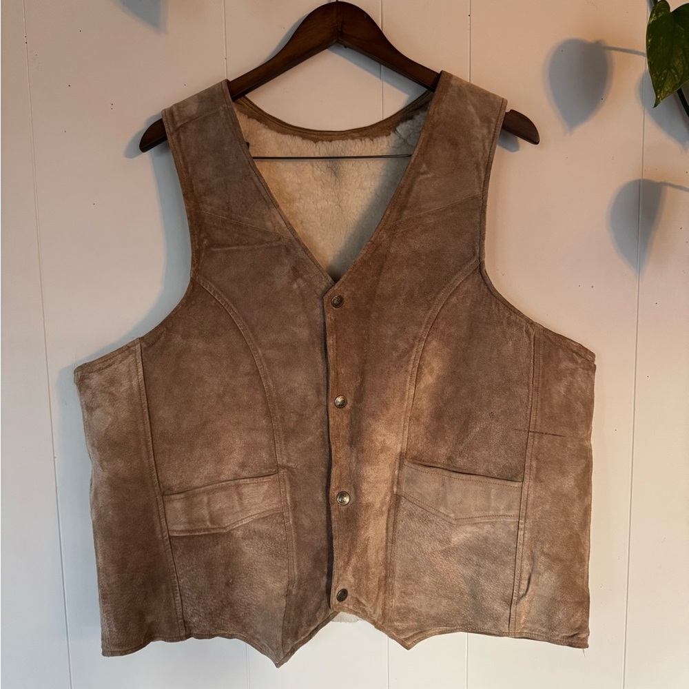Rugged, Western Shearling Vest